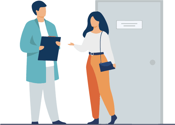 Illustration d'un bilan entre deux personnes