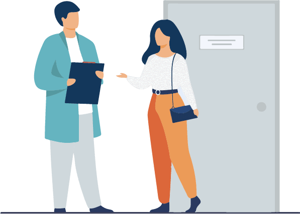 Illustration d'un bilan entre deux personnes
